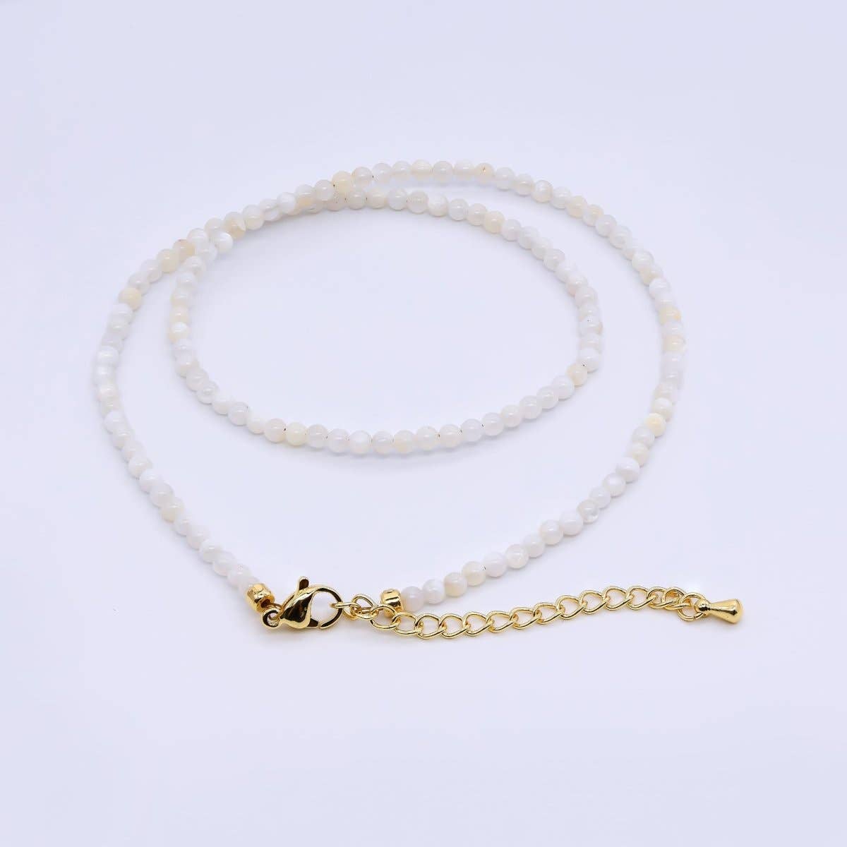 White Necklace & Sardine Charm