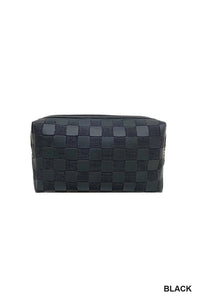 Checkered Cosmetic Pouch