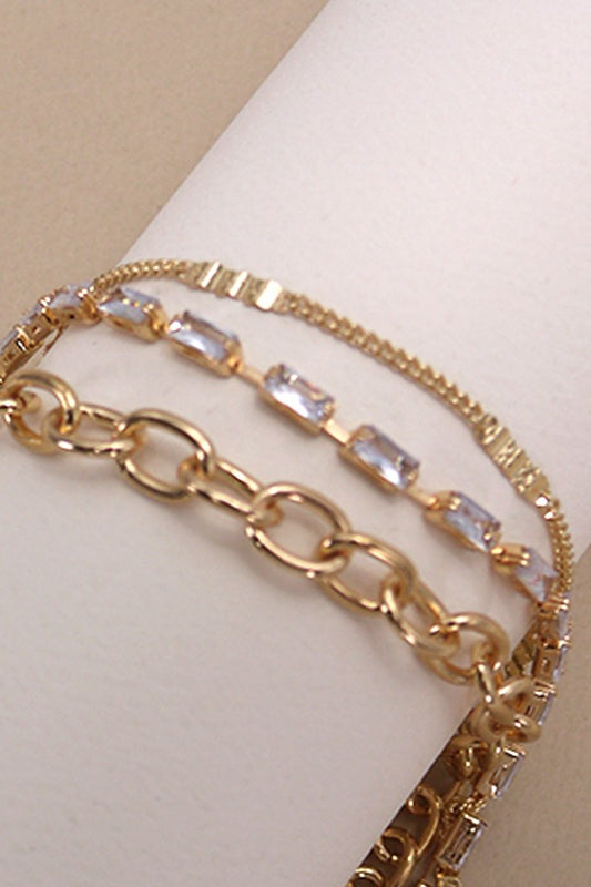 Baguette Multi-Layer Bracelet