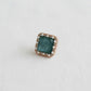 Blue Geometric Stud Earrings