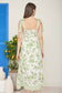 Green Floral Midi Dress
