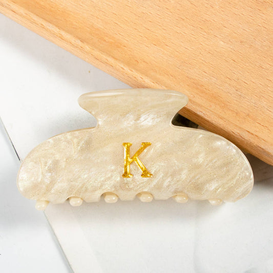 Letter Claw Clip