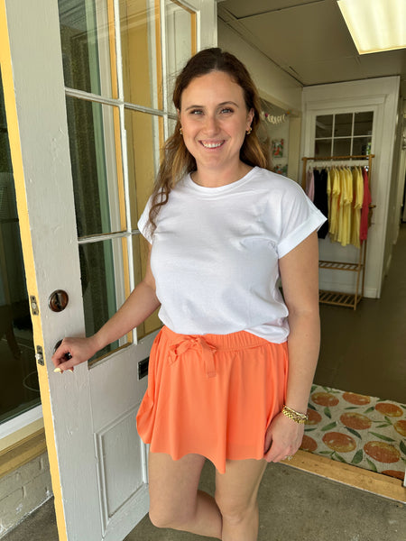 Ruffle Hem Tennis Skirt