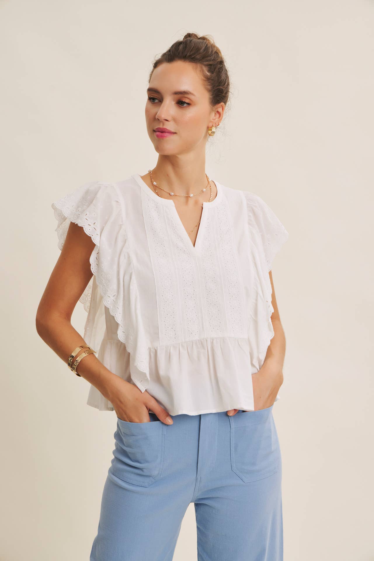 Linen Ankle Pants