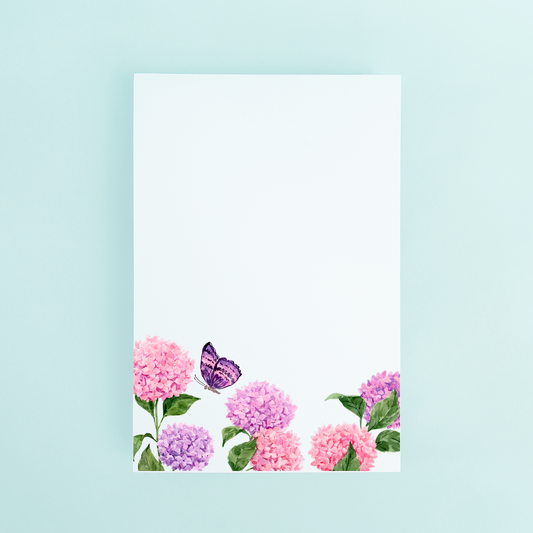Hydrangea Notepad