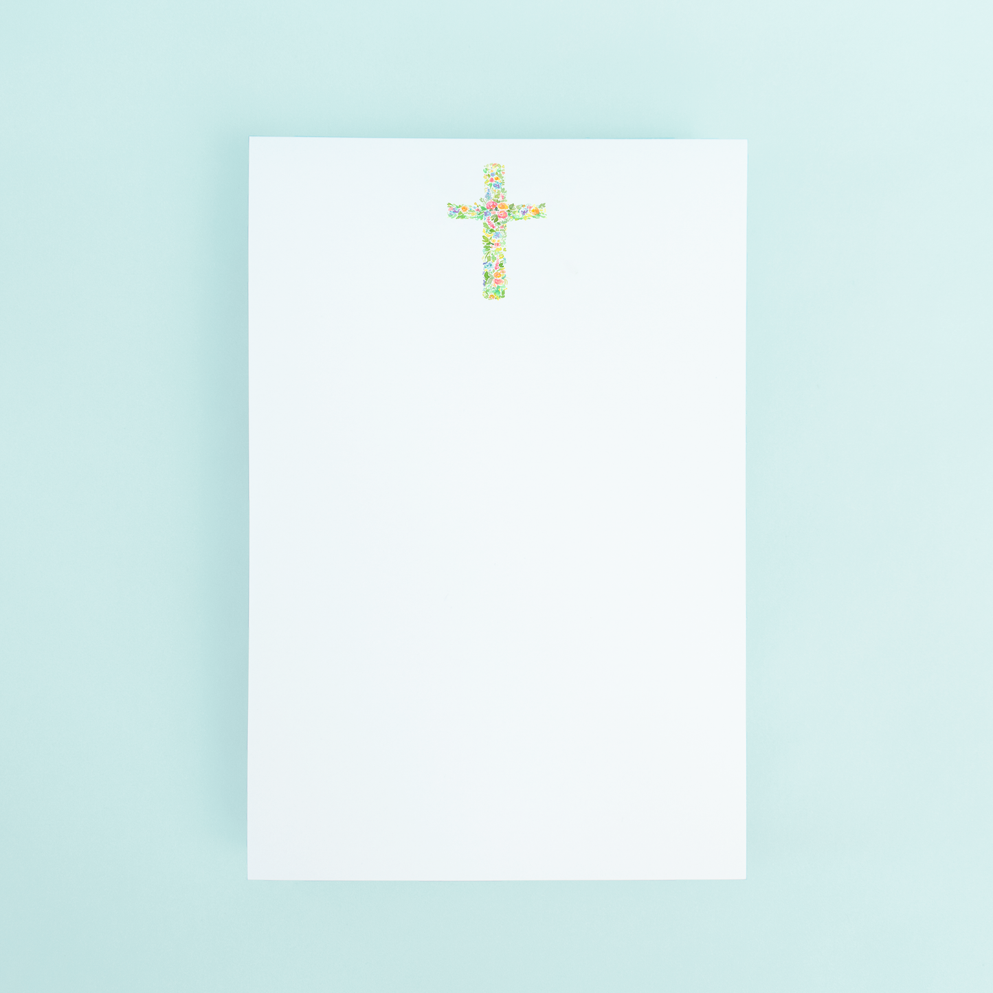 Floral Cross Notepad