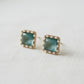 Blue Geometric Stud Earrings