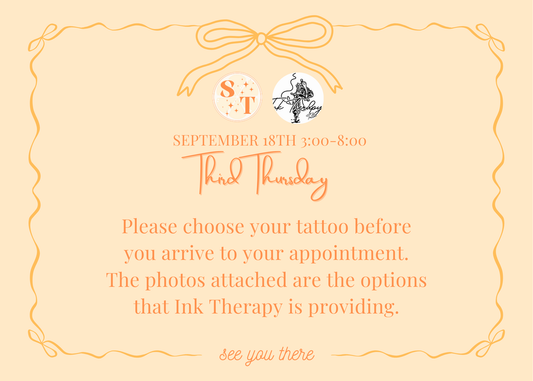 Tiny Tattoos - Thursday September 18th