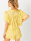 Flutter Sleeve Eyelet Top