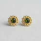 Olive Sunflower Studs