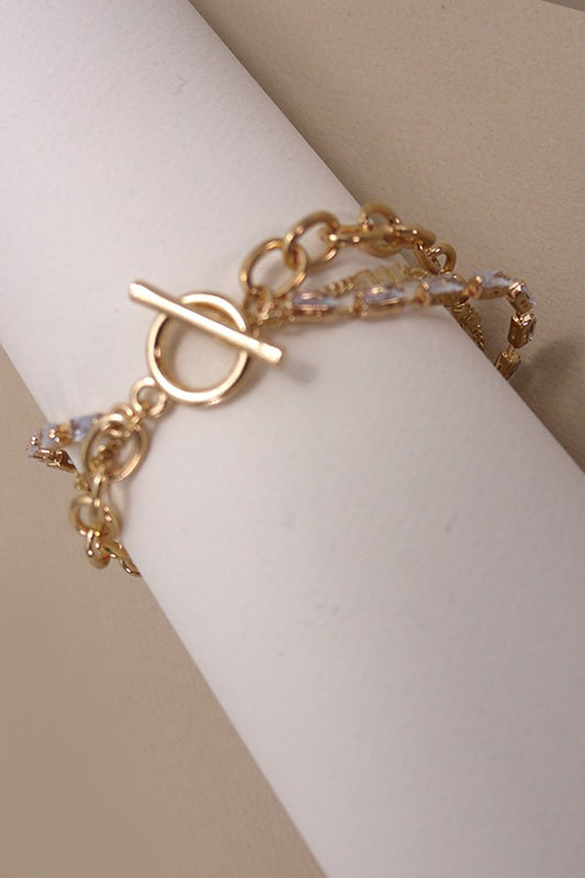Baguette Multi-Layer Bracelet