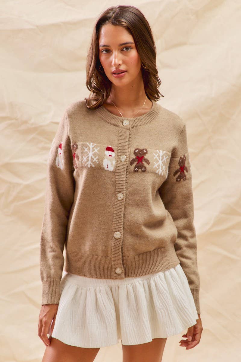 Snowman Cardigan