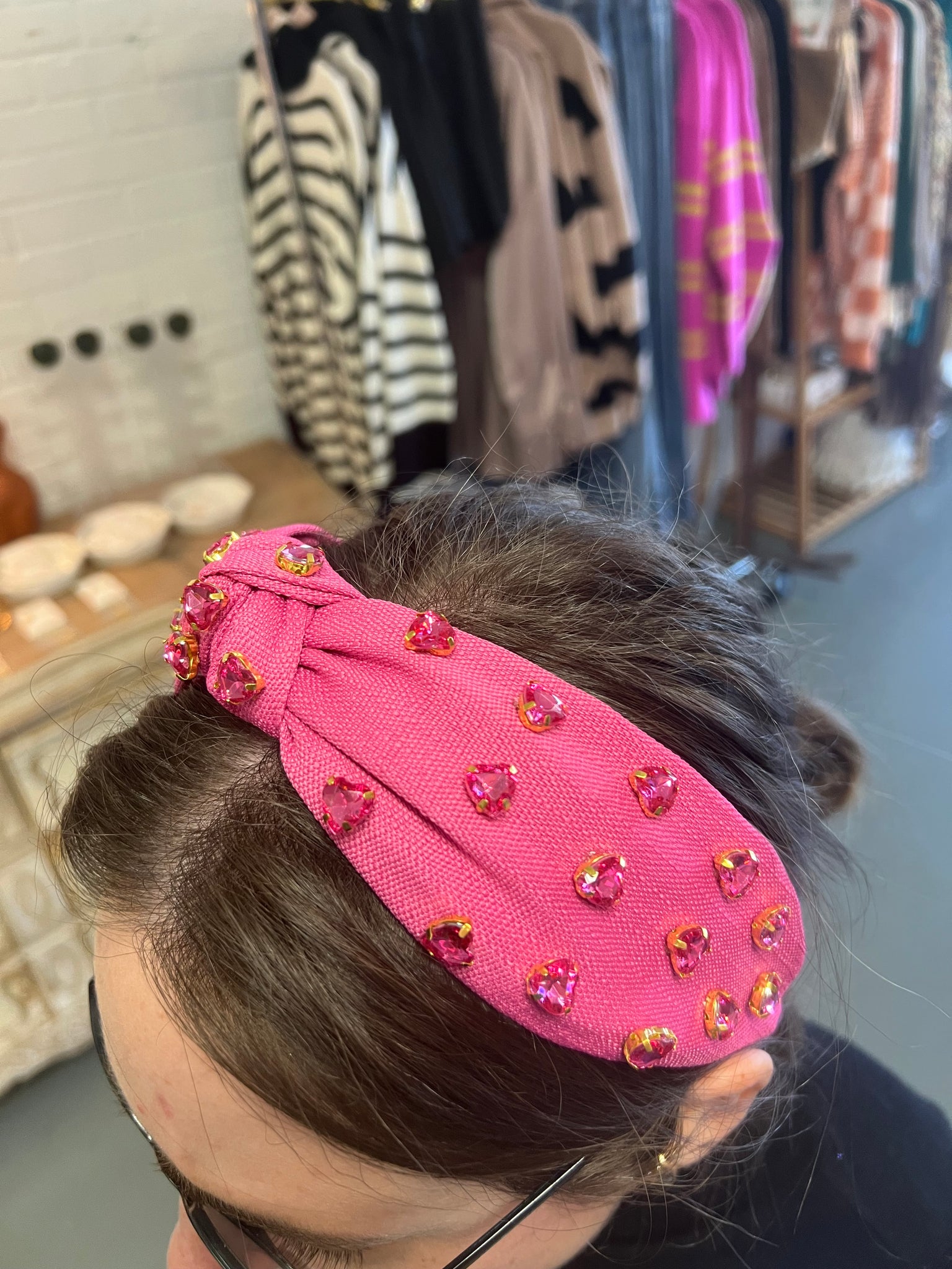 Jewel Hearts Headband