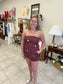 Polka Dot Strapless Top