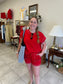 Red Scuba Lounge Top
