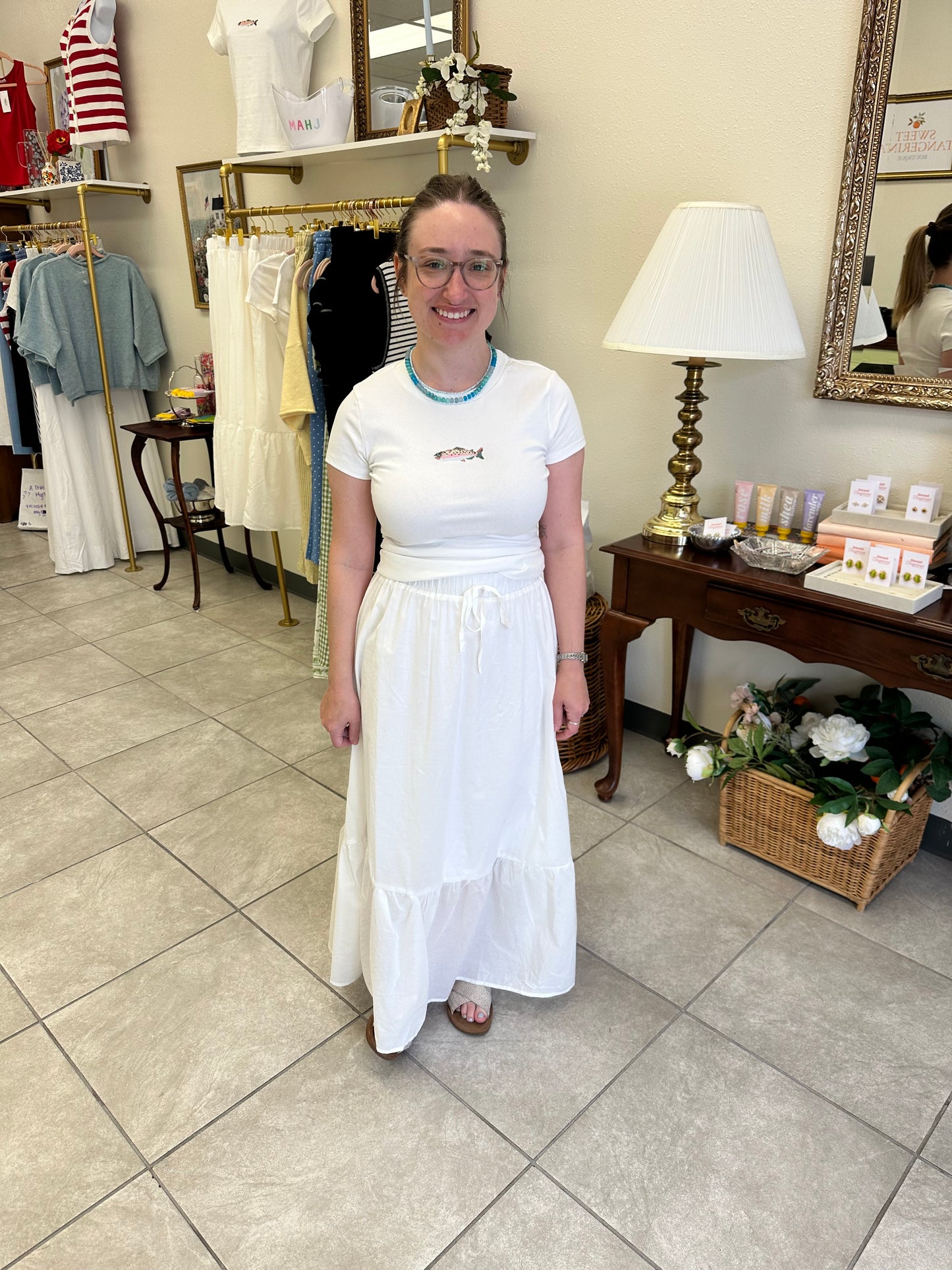 White Maxi Skirt
