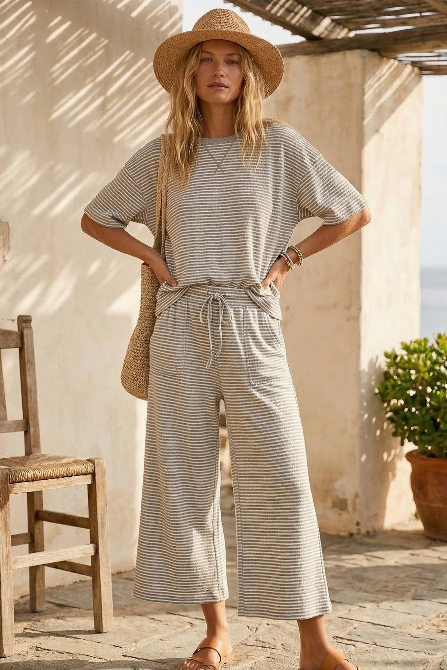 Heather Grey Knit Top