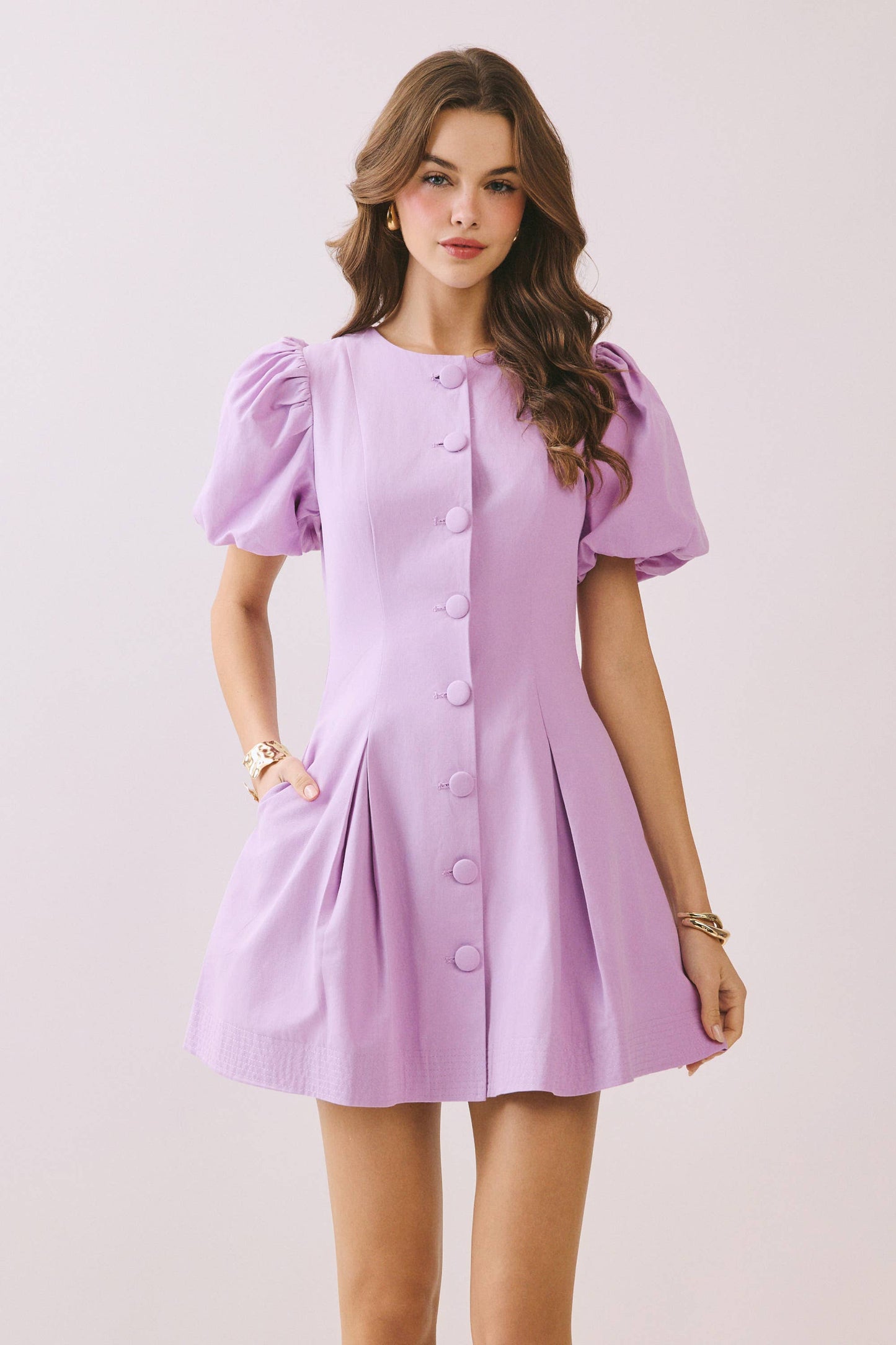Button Down Mini Dress