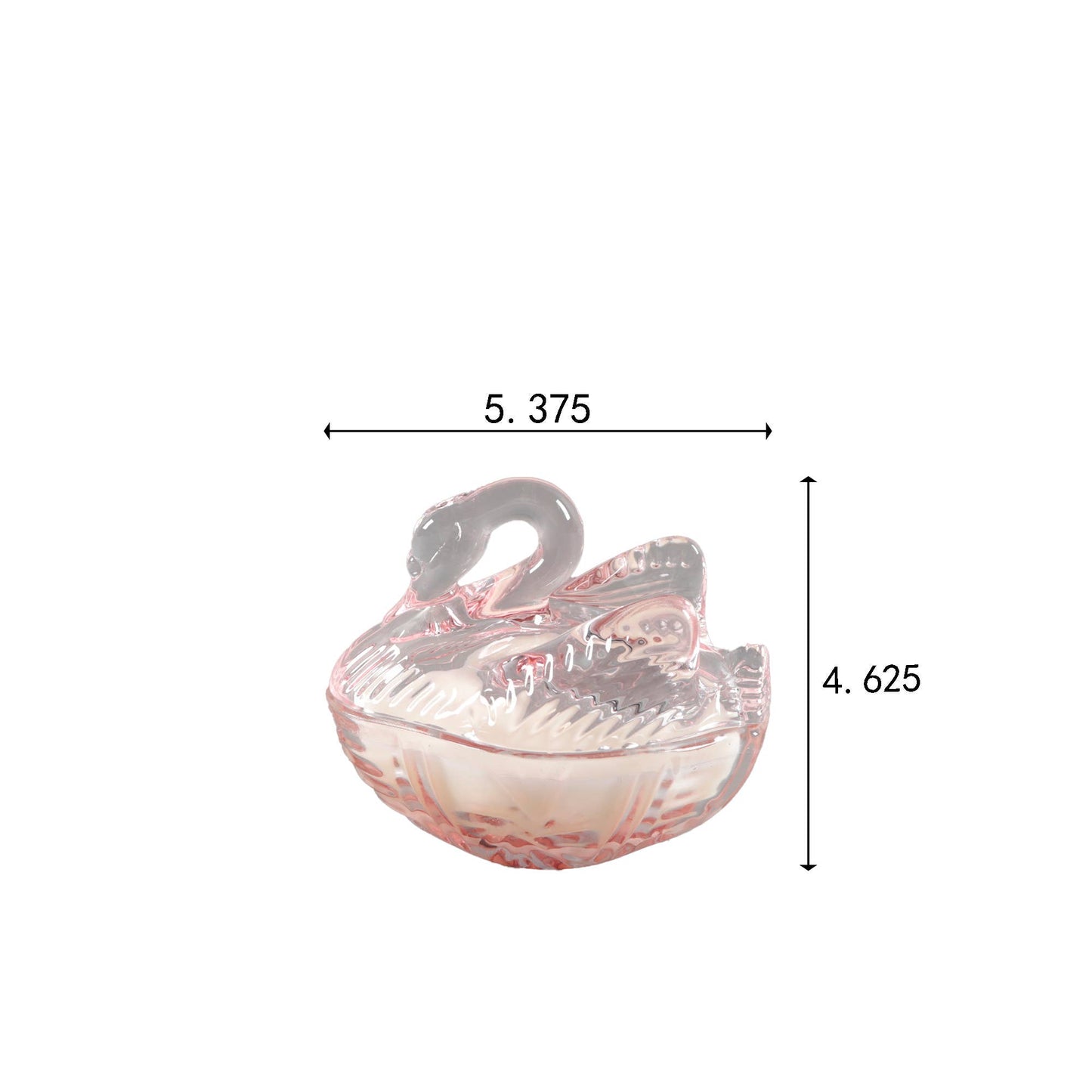 Glass Swan Candle