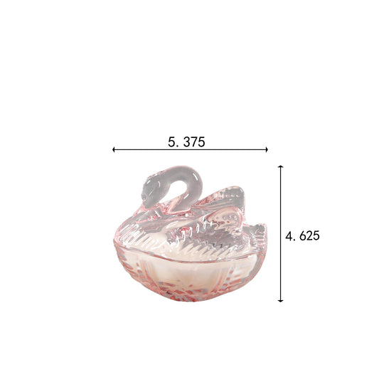 Glass Swan Candle