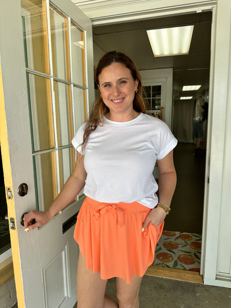 Ruffle Hem Tennis Skirt