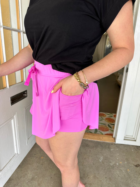 Ruffle Hem Tennis Skirt