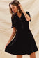 Holiday Black Velvet Dress