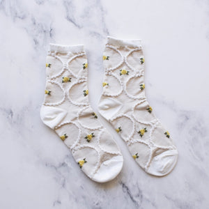 Antique Floral Socks