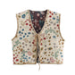 Cottage Core Cardigan Vest