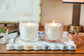 Glass Candle w Butterfly Lid Vanilla