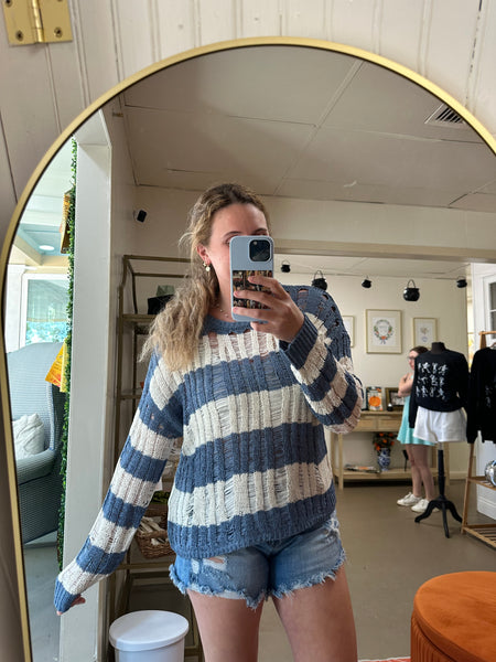 Blue Stripe Sweater