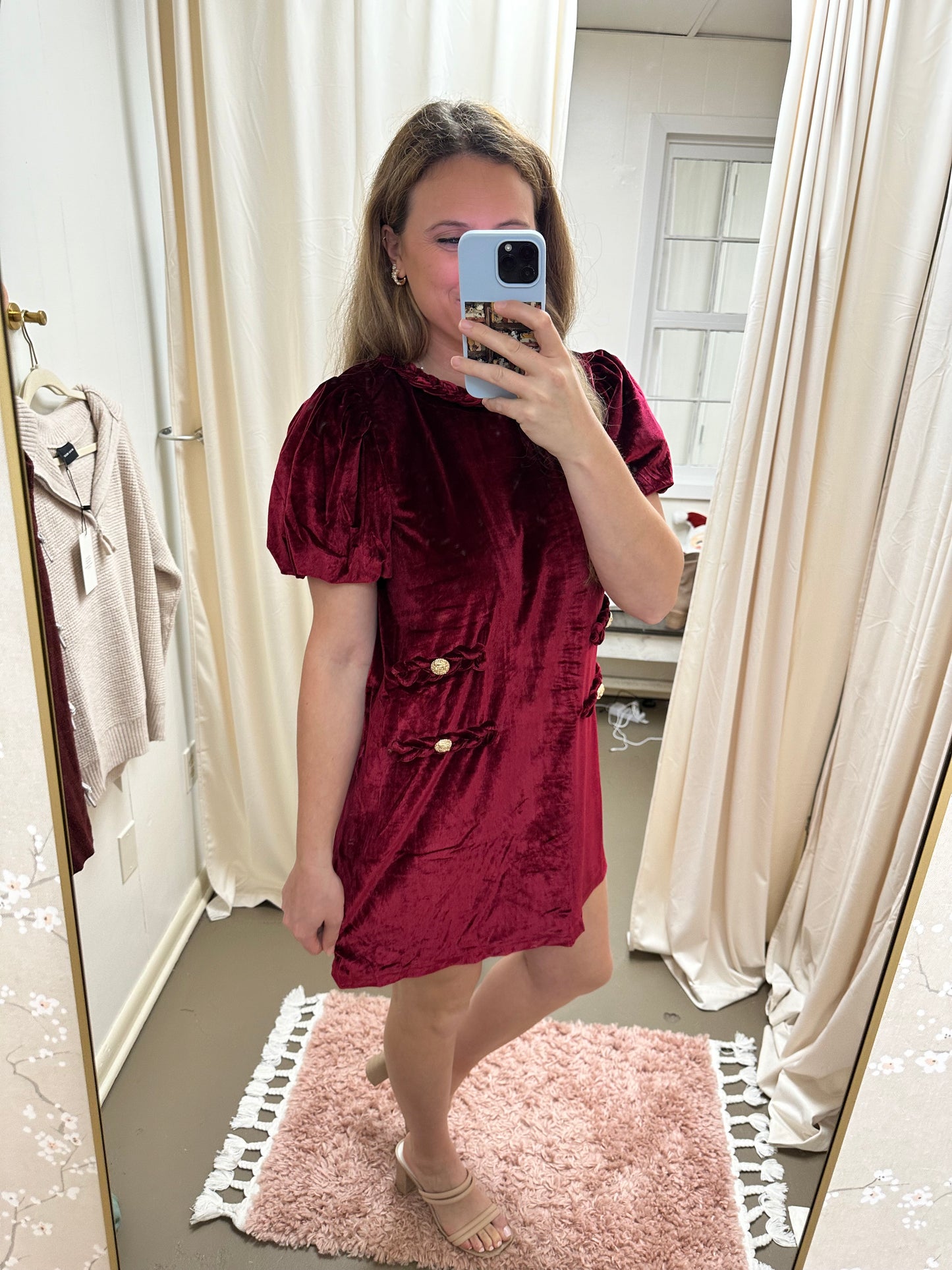 Garnet Velvet Dress