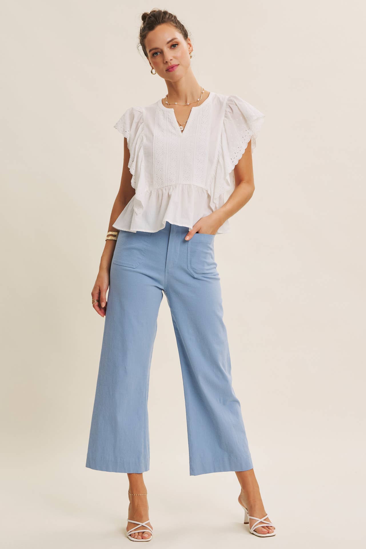 Linen Ankle Pants
