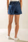 Washed Denim Shorts