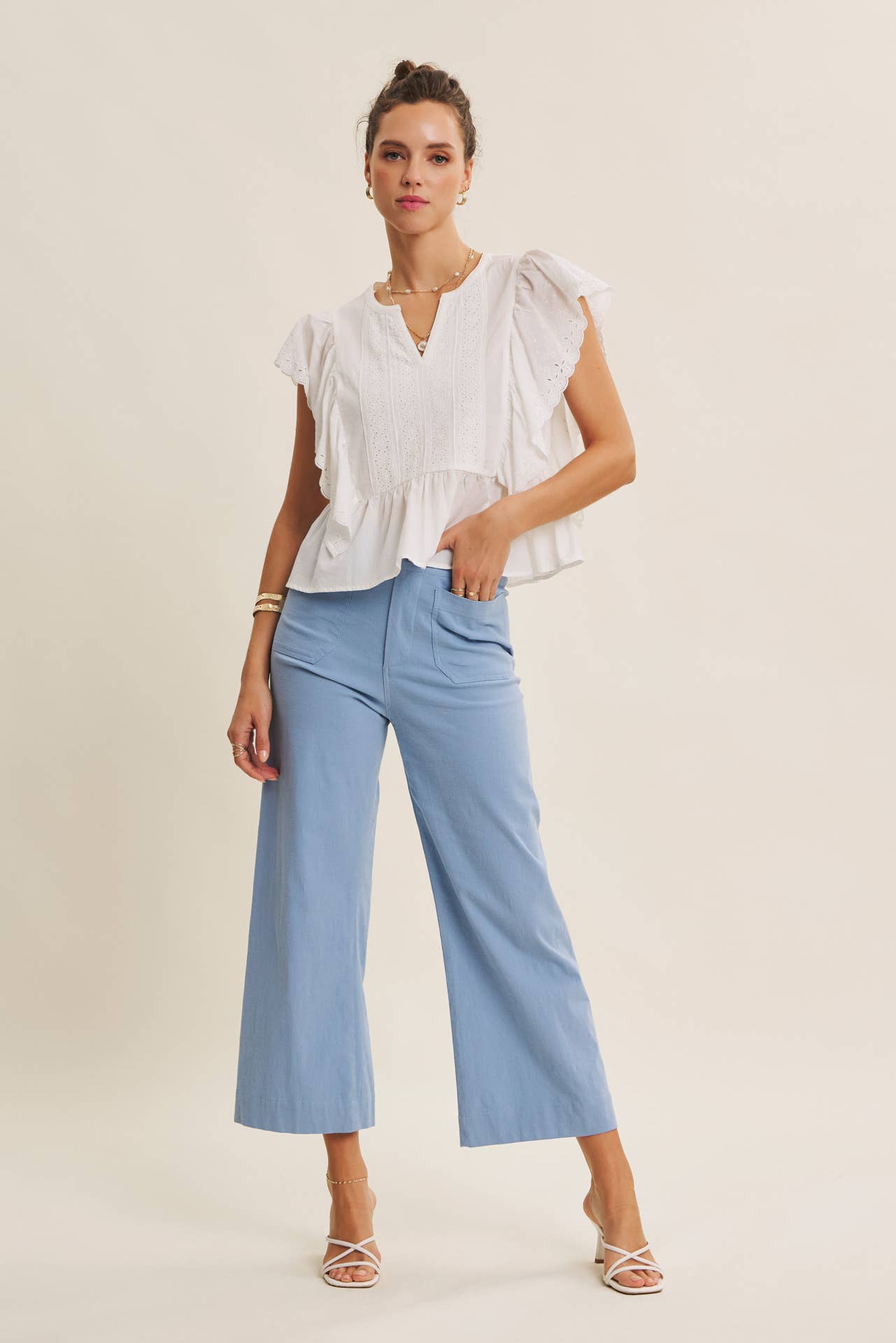 Linen Ankle Pants