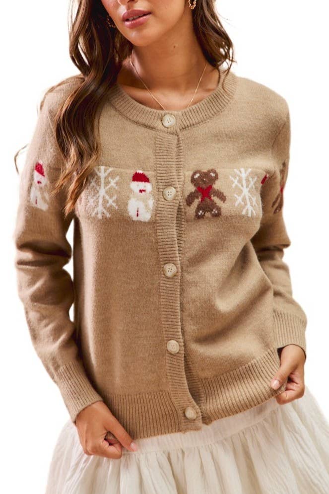 Snowman Cardigan