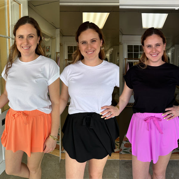 Ruffle Hem Tennis Skirt