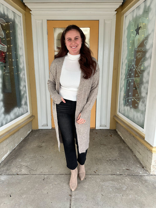 Fuzzy Knit Cardigan