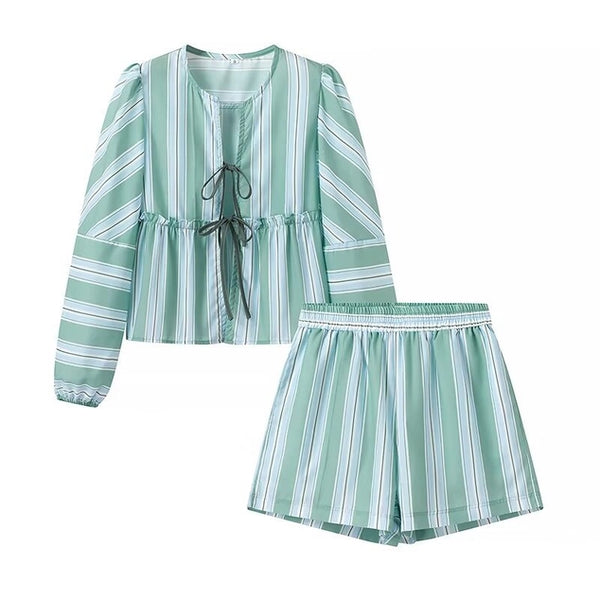 Mint Stripe Set