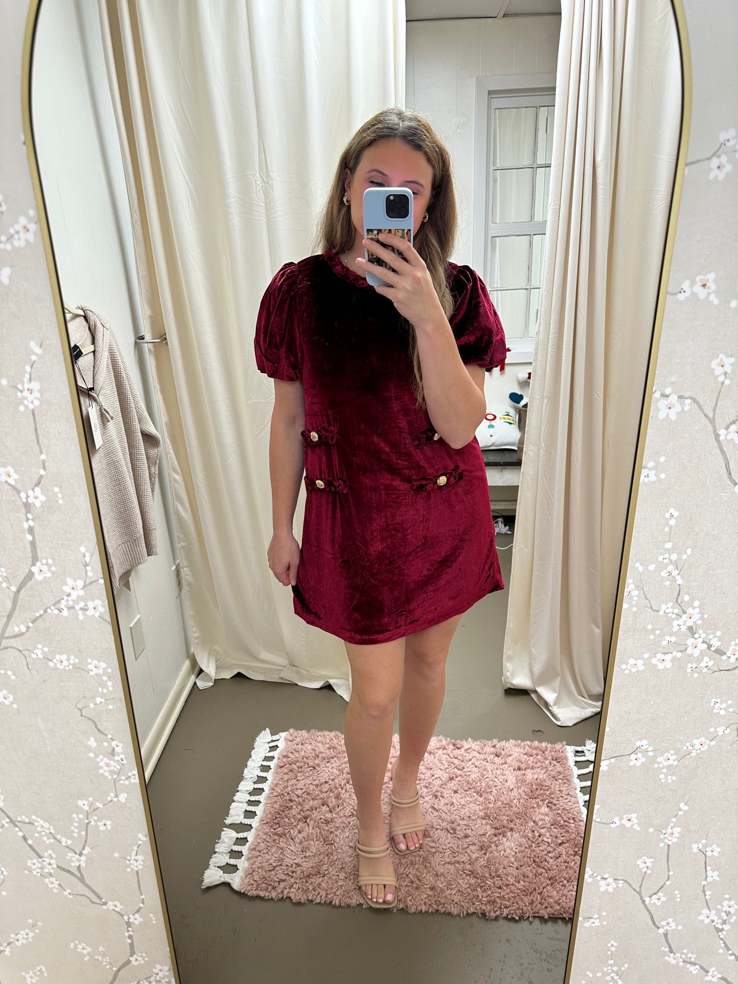 Garnet Velvet Dress