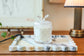 Glass Candle w Butterfly Lid Vanilla