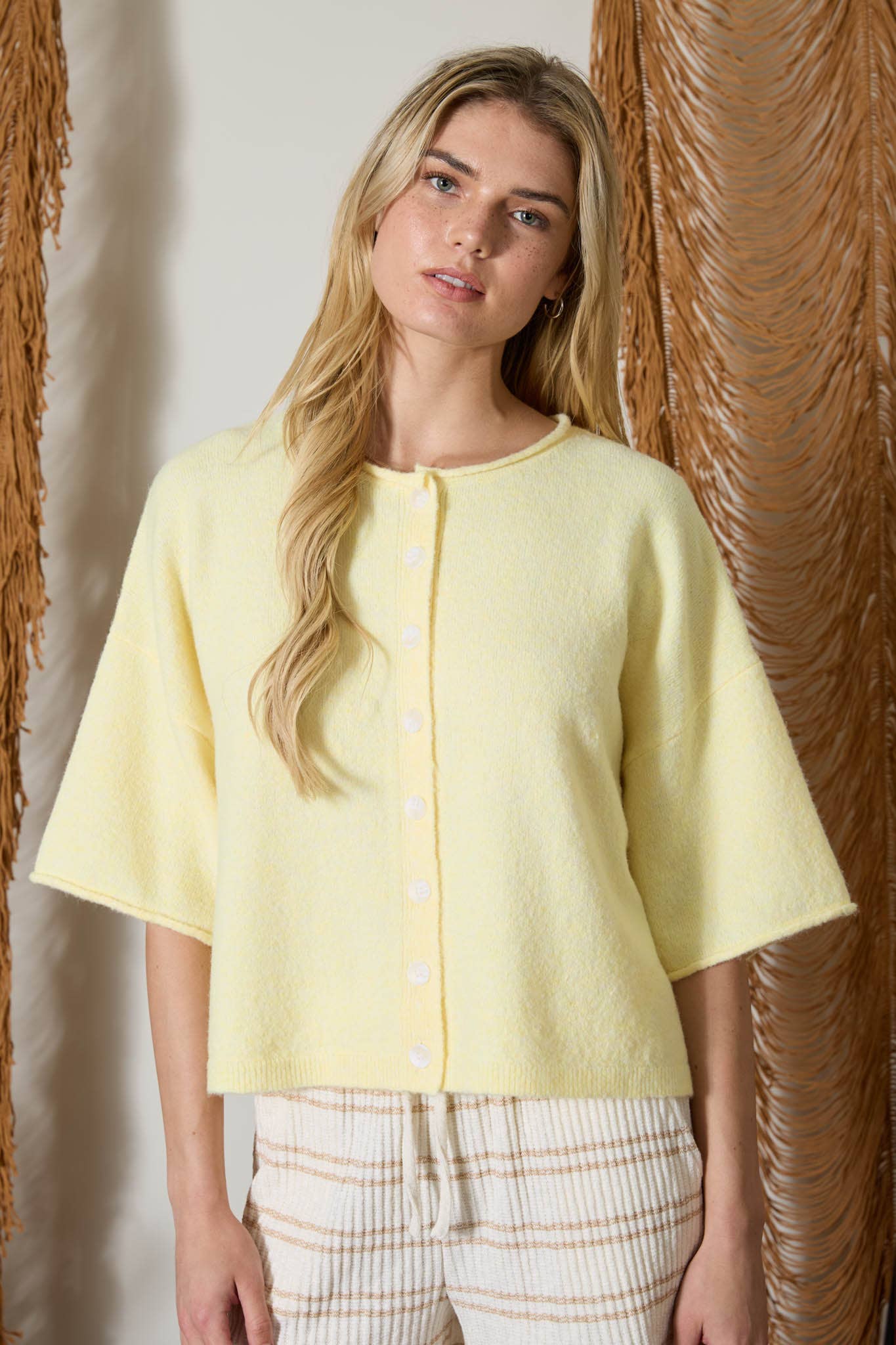 Butter Yellow Cardigan