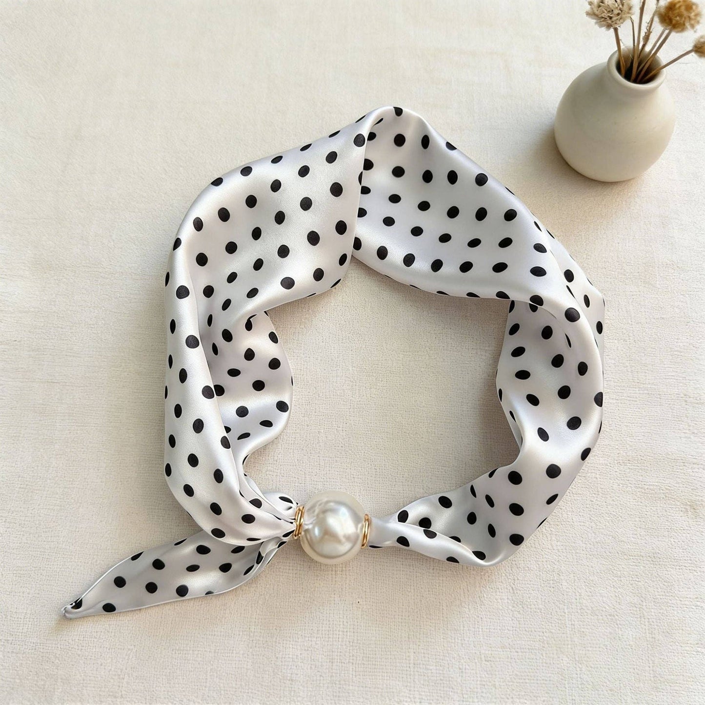 Polka Dot Magnetic Scarf