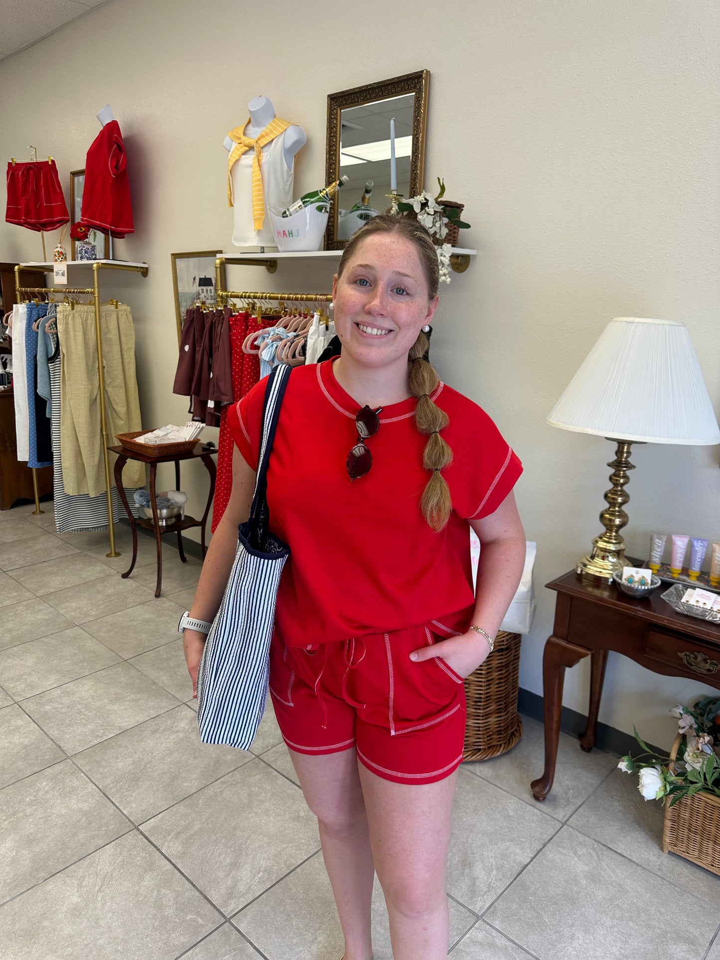 Red Scuba Lounge Shorts