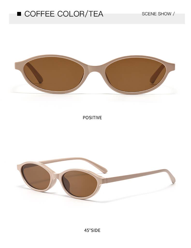 Minimalist Oval Sunglasses