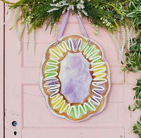 King Cake Door Hanger