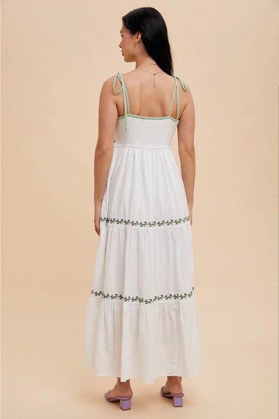 Embroidered Maxi Dress