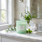 Green Hobnail Candle – Eucalyptus Mint