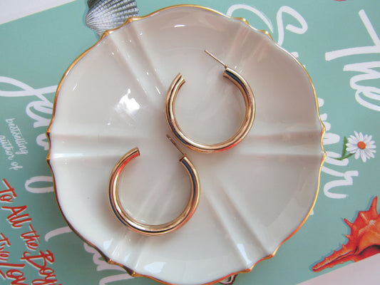 Chunky Gold Hoop Earring