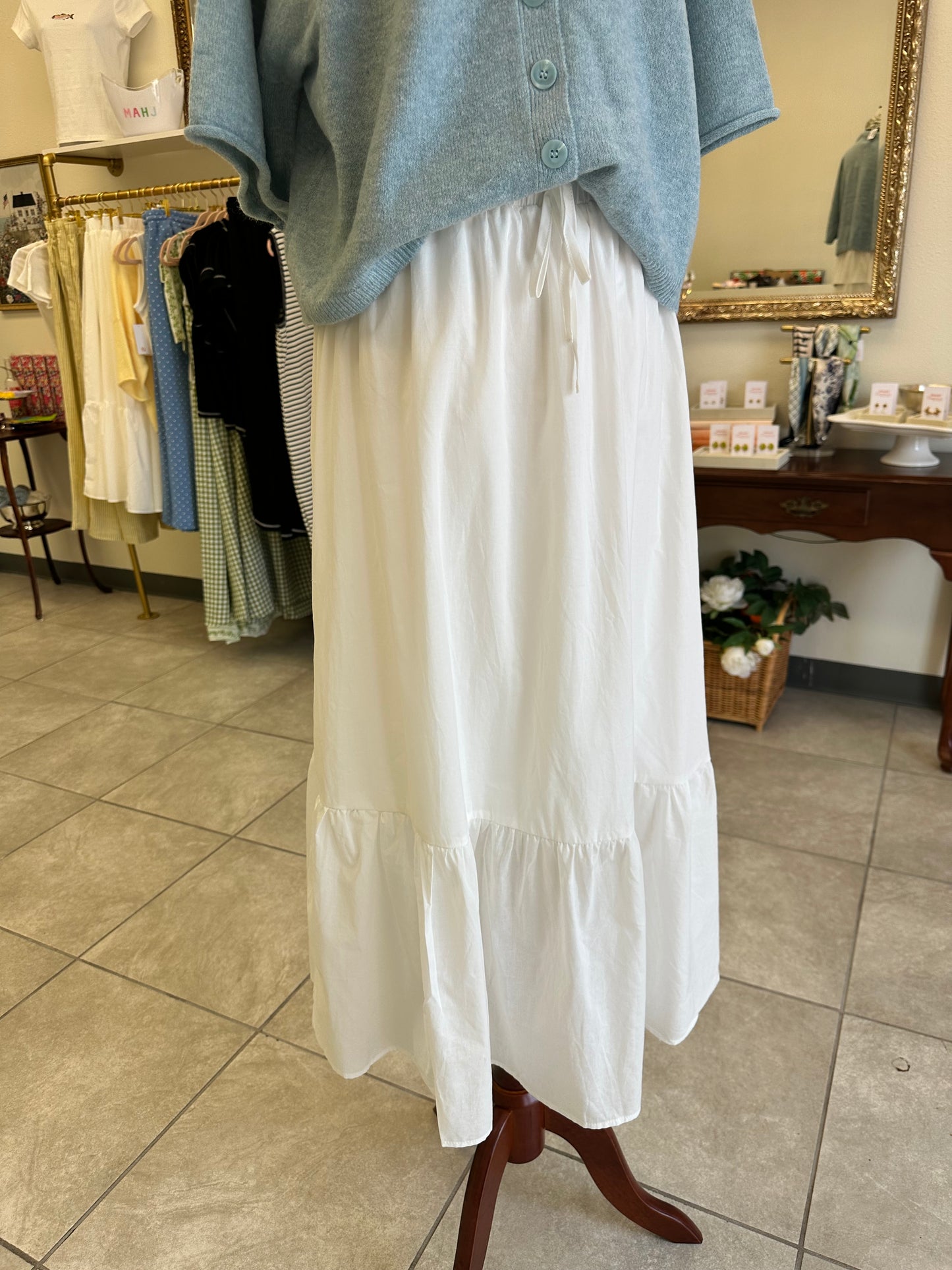 White Maxi Skirt